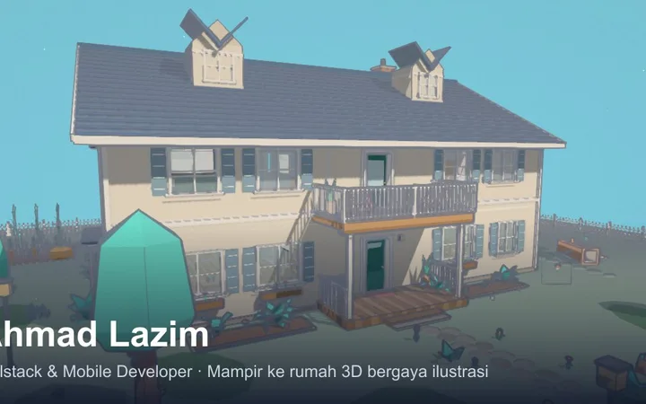 Portofolio Open World: This 3D portfolio world