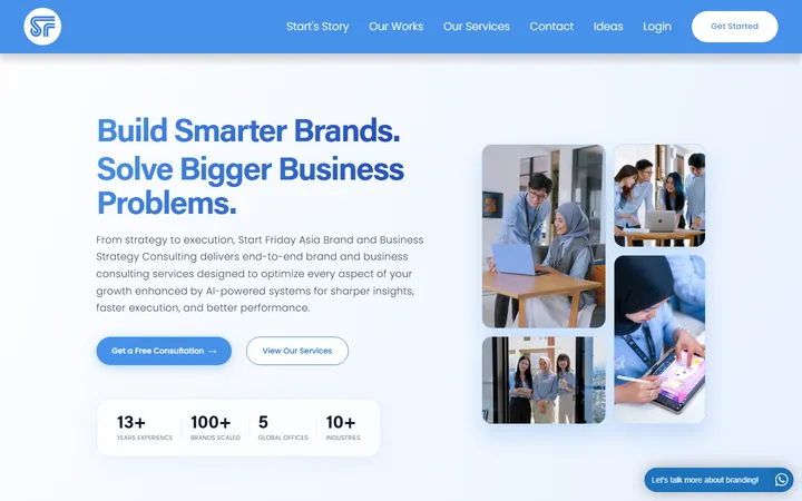 startfriday.asia: Brand & business strategy agency site