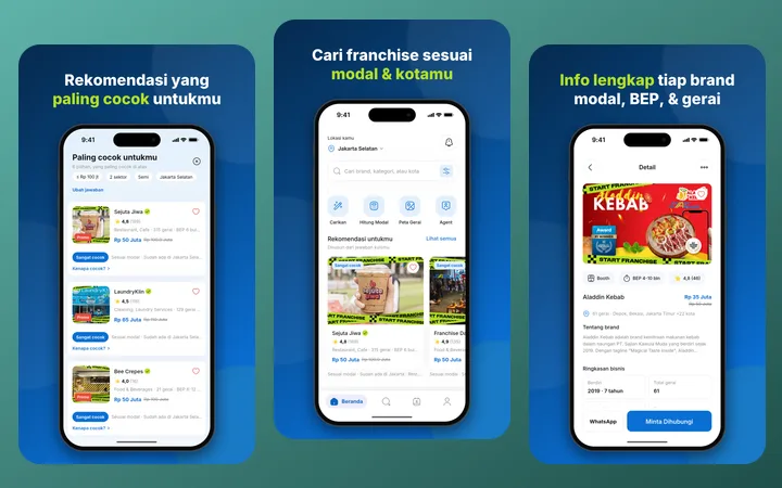 Start Franchise Mobile: Android app on Google Play