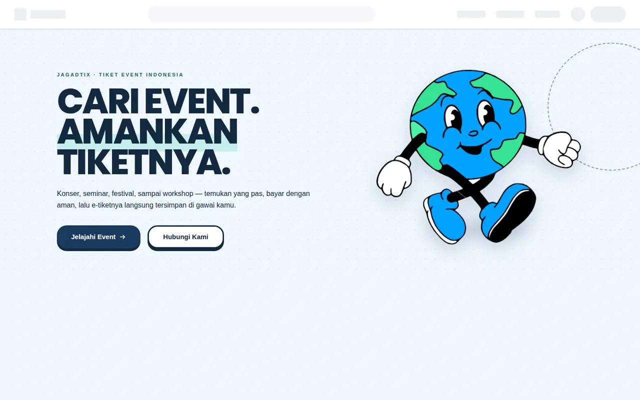 JagadTix: Event ticketing platform for concerts, seminars and festivals, built for high-demand “ticket war” sales.